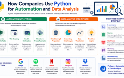 Python automation data analysis in business operations, AI, analytics, and software development