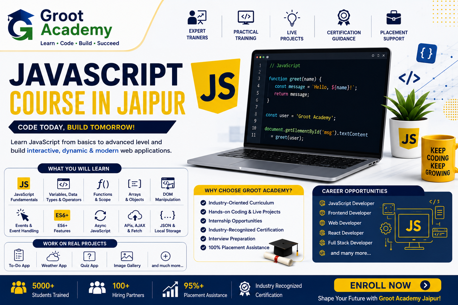JavaScript course at Groot Academy