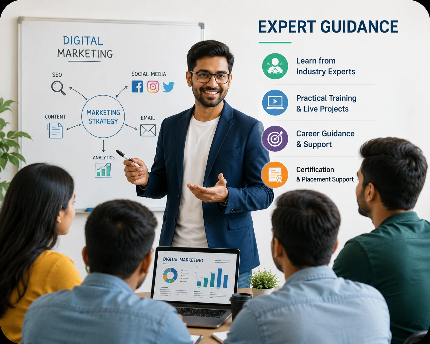 Expert digital marketing training in Jaipur at Groot Academy